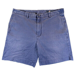 Vineyard Vines Shorts 35 Men's Khaki Chino Blue Casual Coastal Preppy Boat